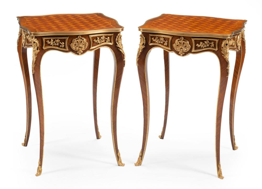 BRONZE-MOUNTED KINGWOOD AND