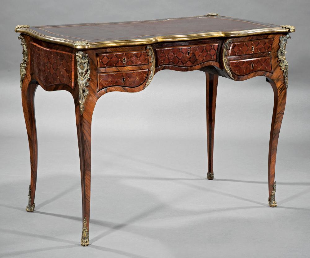 BRONZE-MOUNTED KINGWOOD AND