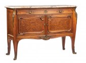 BRONZE-MOUNTED MAHOGANY AND PA