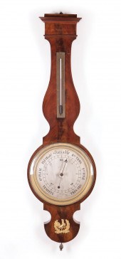 BRONZE-MOUNTED MAHOGANY BAROME
