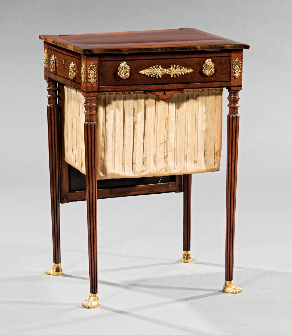 BRONZE-MOUNTED MAHOGANY BEAU