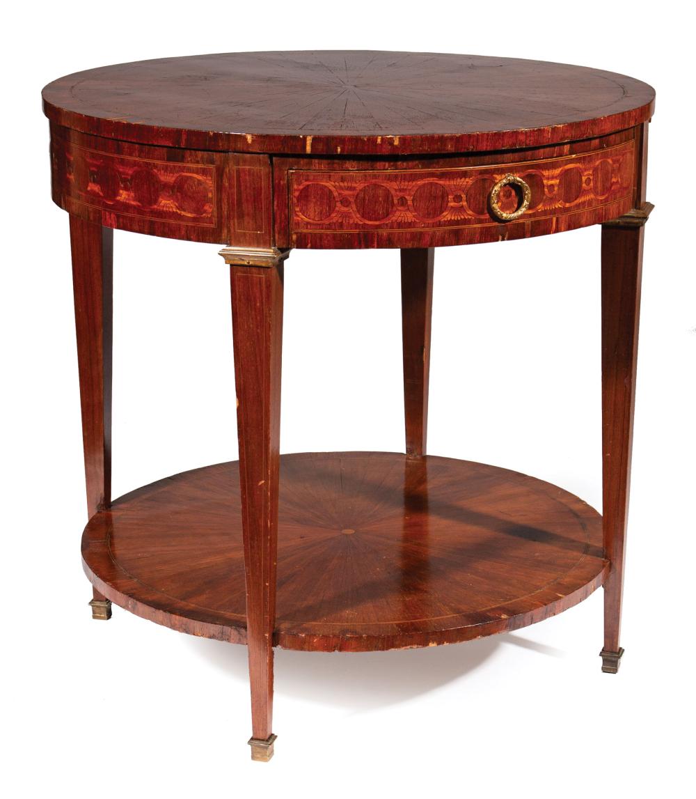 BRONZE-MOUNTED MAHOGANY PARQUETRY