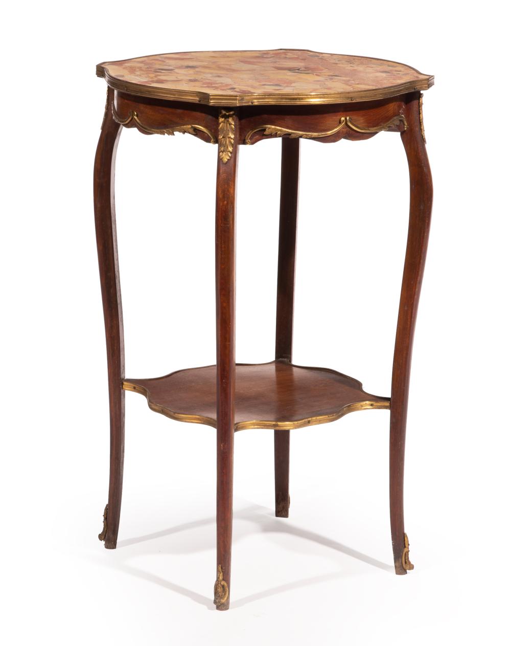 BRONZE-MOUNTED MAHOGANY SIDE