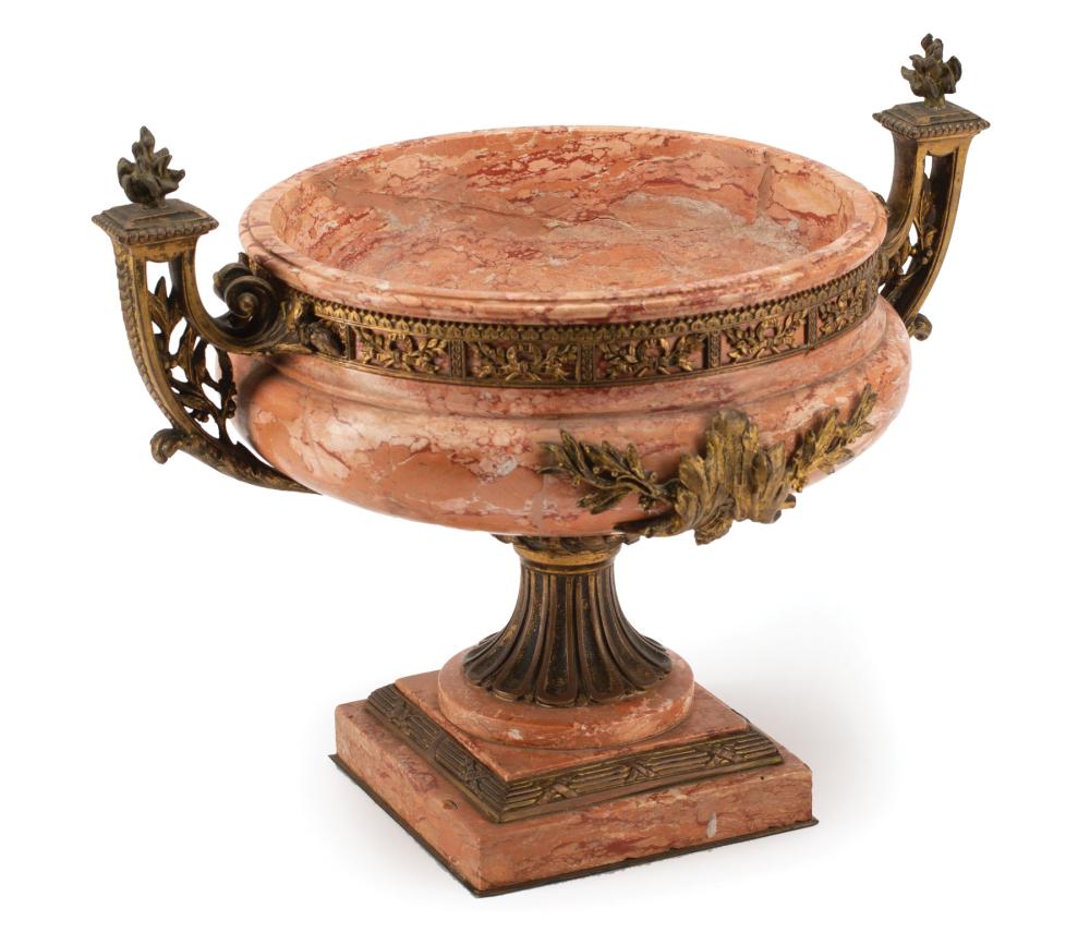 BRONZE-MOUNTED MARBLE