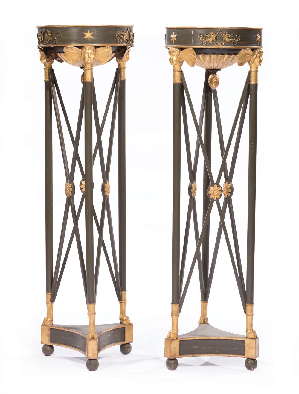 BRONZE-MOUNTED, PAINTED, CARVED