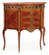 BRONZE-MOUNTED PARQUETRY DEMIL