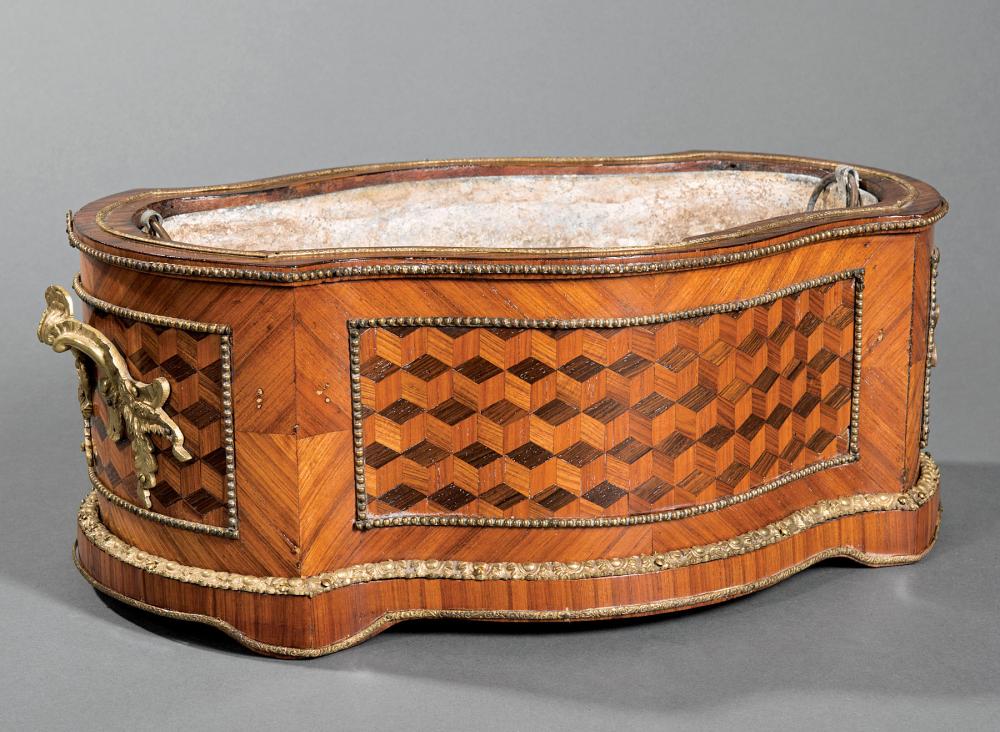 BRONZE-MOUNTED PARQUETRY