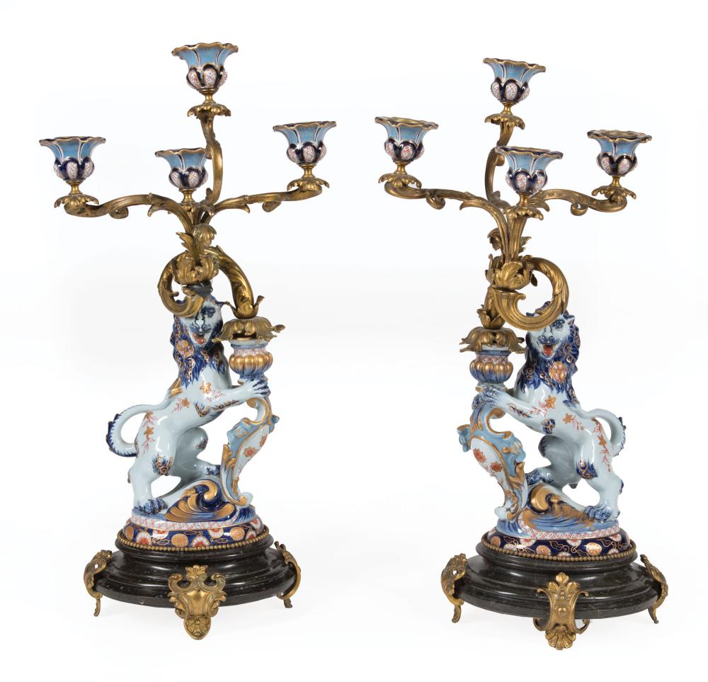BRONZE-MOUNTED PORCELAIN