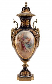 BRONZE-MOUNTED SEVRES-STYLE BL