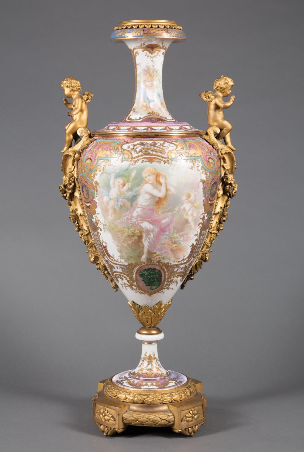 BRONZE-MOUNTED SEVRES-STYLE