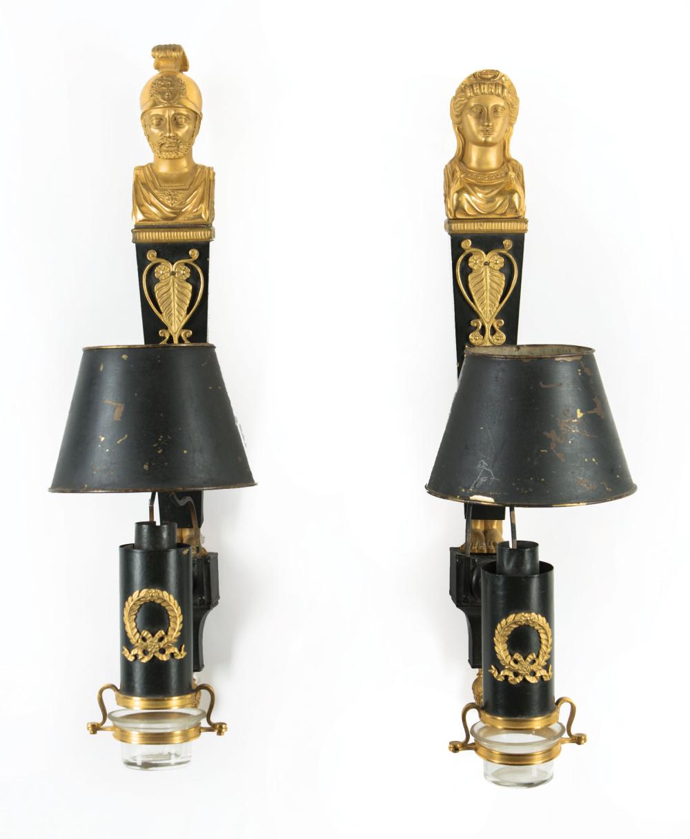 BRONZE-MOUNTED TOLE PEINTE