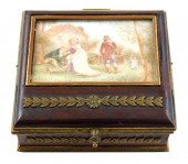 BRONZE MOUNTED WOOD TRINKET BO