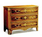 Bronze-mounted zebrawood chest