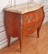 BRONZE MTD LOUIS XV STYLE MARB