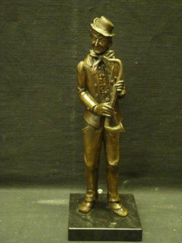 Bronze Musician with Clarinet. From