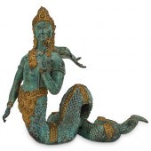 BRONZE NAGA FIGUREDESCRIPTION:
