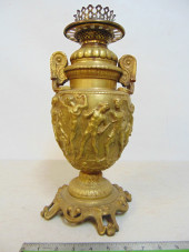 BRONZE NEOCLASSICAL OIL LAMP B