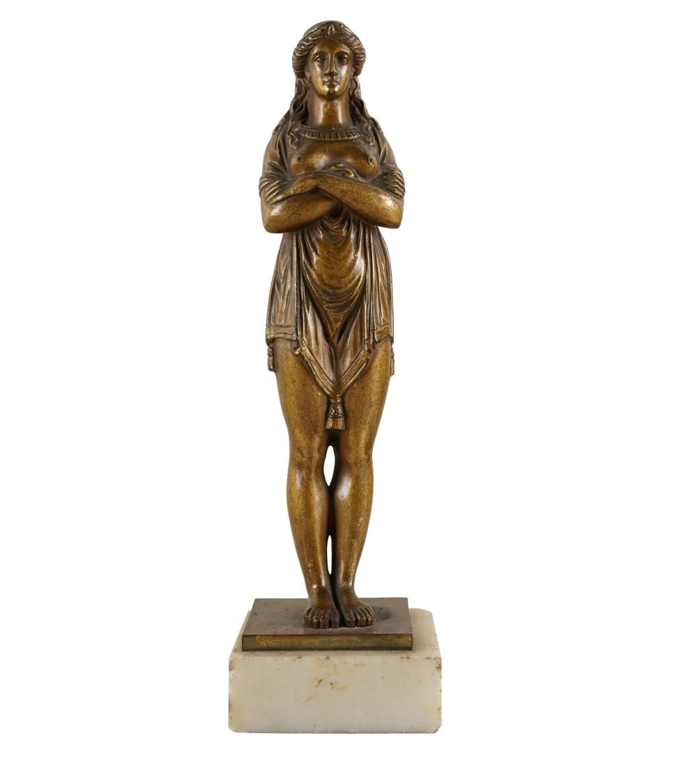 BRONZE NUDE FIGUREunsigned; affixed