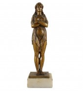 BRONZE NUDE FIGUREunsigned; af