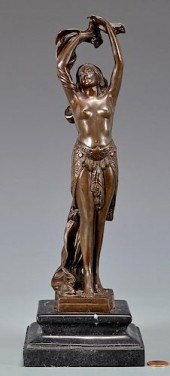 BRONZE NUDE SCULPTUREBronze sc