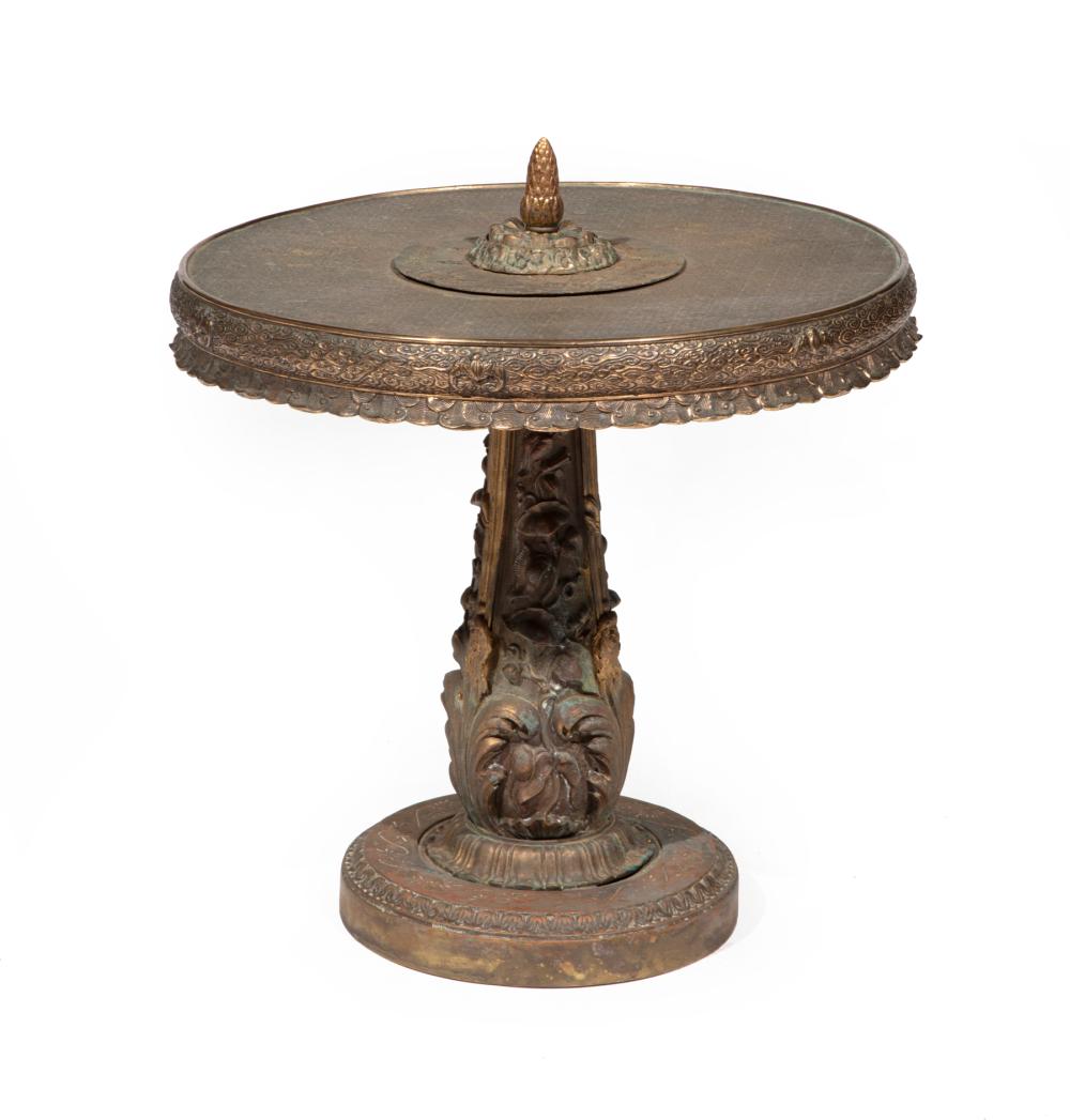 BRONZE OCCASIONAL TABLEBronze