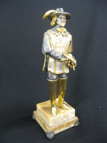 Bronze of a Cavalier gold &