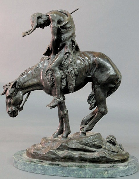 Bronze of an American Indian