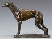 BRONZE OF GREYHOUND DOG, AUSTR