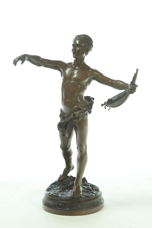 BRONZE OF MUSICIAN AFTER ANDRE