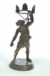 BRONZE OF SILENUS.  Italy  ear