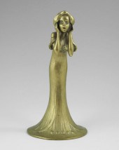 BRONZE OF WOMAN AGHAST AFTER P