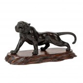 BRONZE OKIMONO OF A TIGER
MEIJ