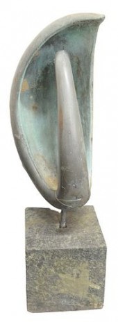BRONZE ORGANIC SCULPTURE ON ST