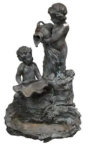 BRONZE OUTDOOR FOUNTAINBronze