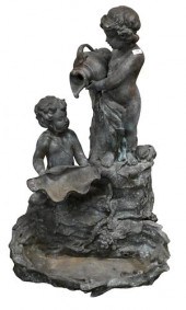 BRONZE OUTDOOR FOUNTAINBronze