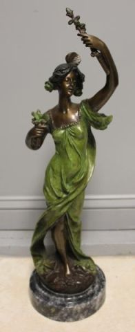 Bronze Patinated Sculpture of an