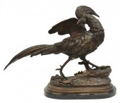 BRONZE PHEASANT & LIZARD, AFTE