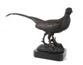 BRONZE PHEASANT SCULPTURELarge