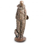 BRONZE PIERROT FIGUREDESCRIPTI