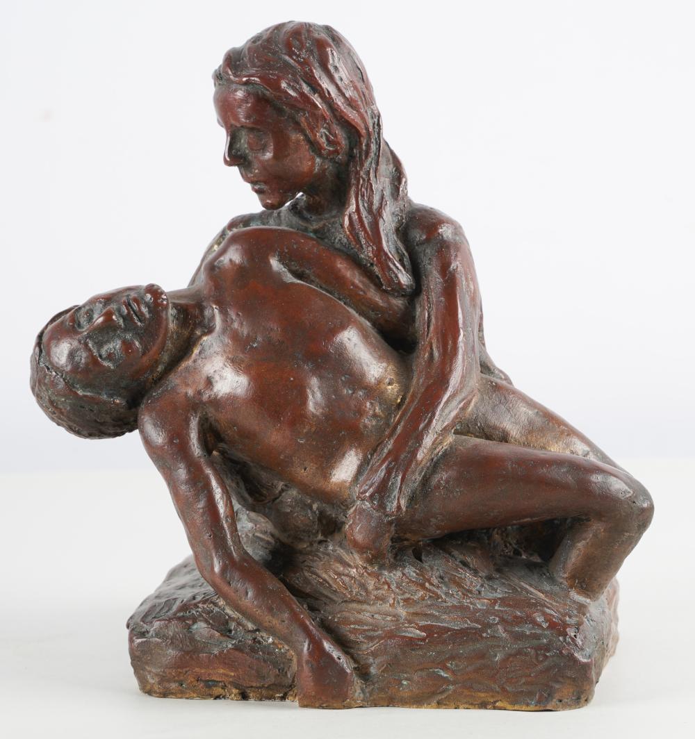 BRONZE PIETAbronze sculpture;