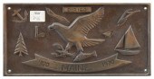 BRONZE PLAQUE COMMEMORATING MA