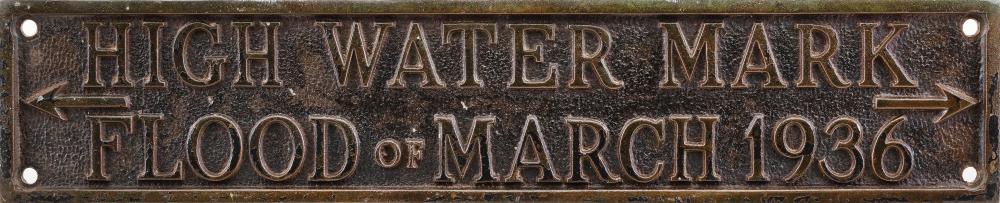 BRONZE PLAQUE COMMEMORATING THE