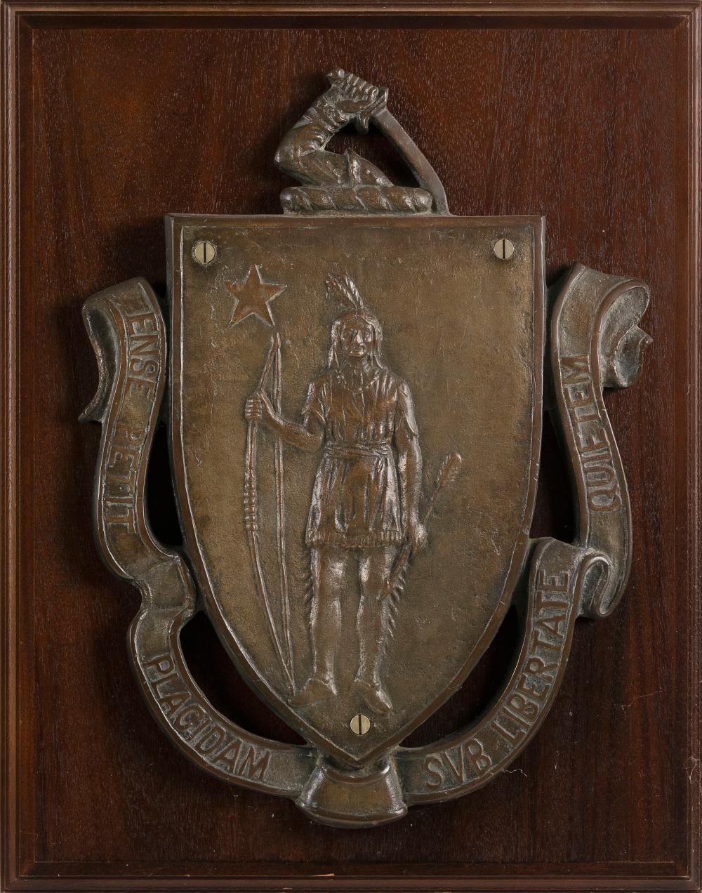 BRONZE PLAQUE OF THE “GREAT SEAL OF