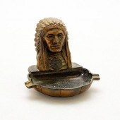 BRONZE POT METAL ART DECO INDI