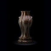 BRONZE QUATREFOIL VASE
LATE MI