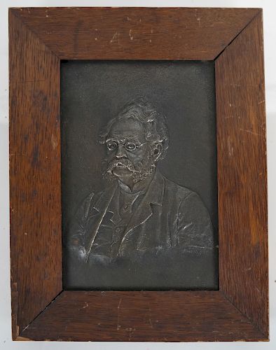 BRONZE RELIEF PLAQUE OF WERNER