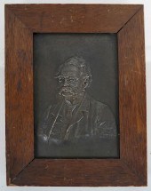 BRONZE RELIEF PLAQUE OF WERNER