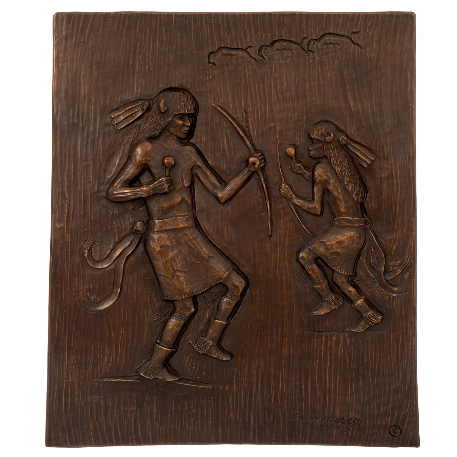 BRONZE RELIEF SCULPTURE, ALLAN