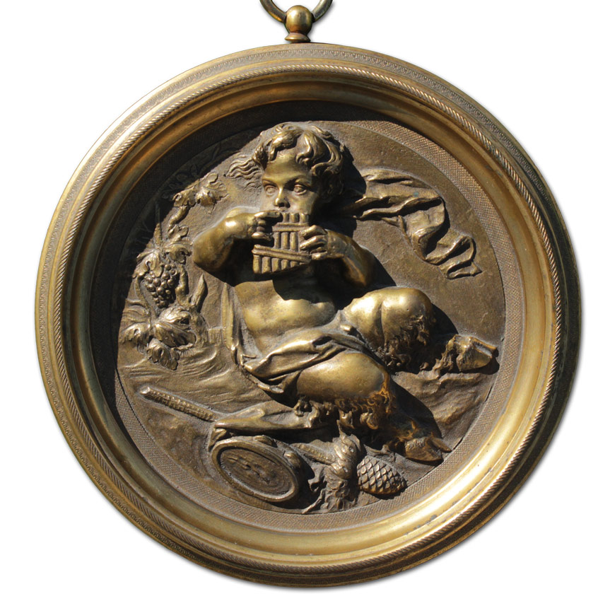 BRONZE RELIEF SCULPTURE PLAQUE OF