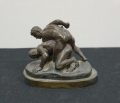 BRONZE REPRODUCTION OF "THE WR